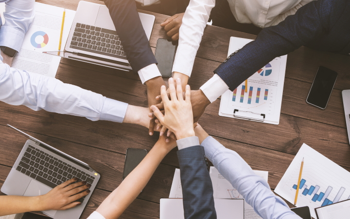 About Us - Team collaboration and financial growth